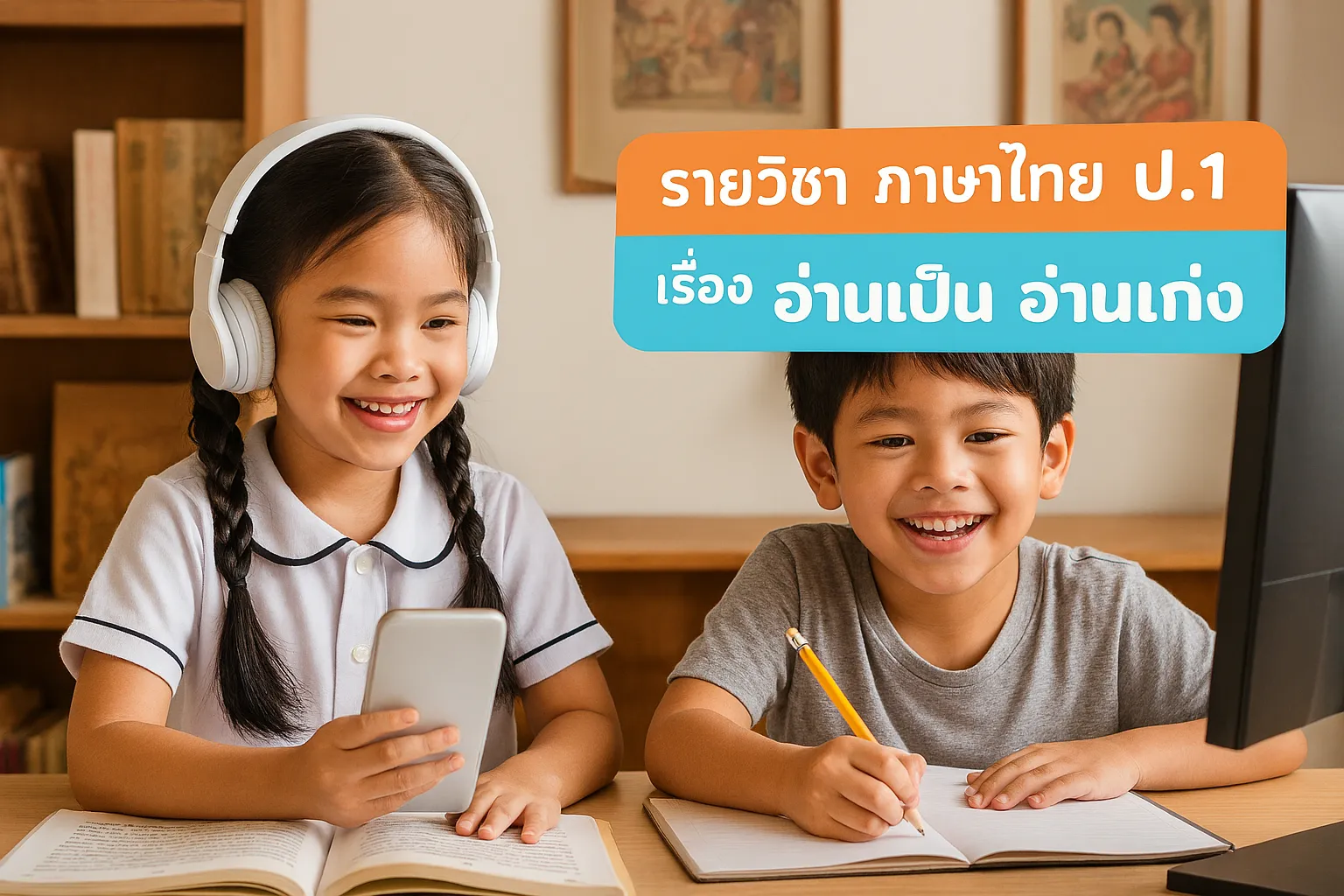 ภาษาไทย ป.1: 2.อ่านเป็น อ่านเก่ง (Update)