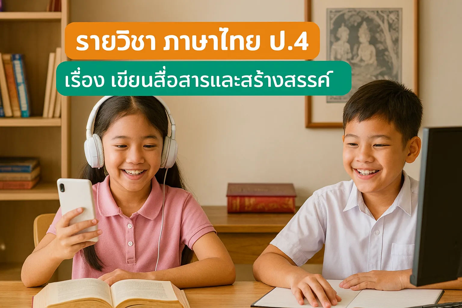 ภาษาไทย ป.4: 3.เขียนสื่อสารและสร้างสรรค์