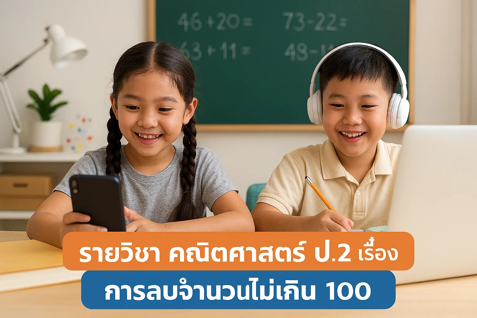 คณิตศาสตร์ ป.2: การลบจำนวนไม่เกิน 100