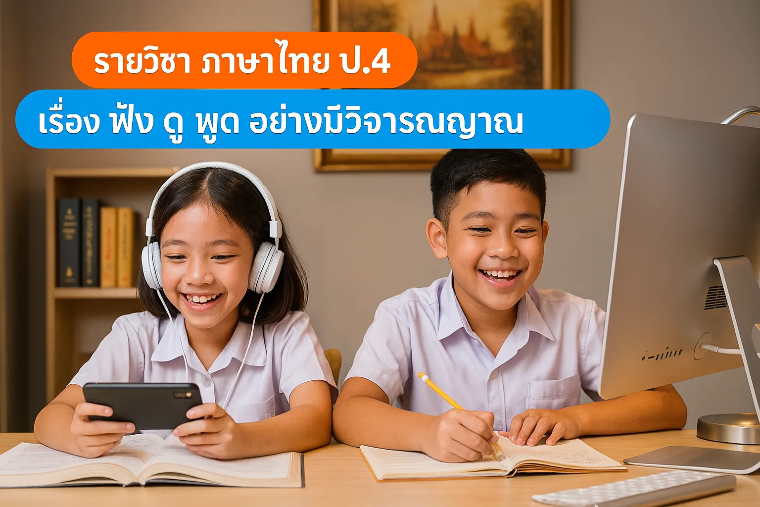 ภาษาไทย ป.4: 4.ฟัง ดู พูด อย่างมีวิจารณญาณ