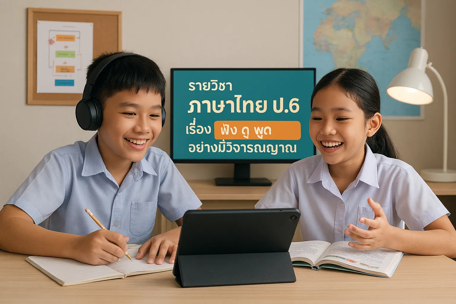 ภาษาไทย ป.6: 4.ฟัง ดู พูด อย่างมีวิจารณญาณ