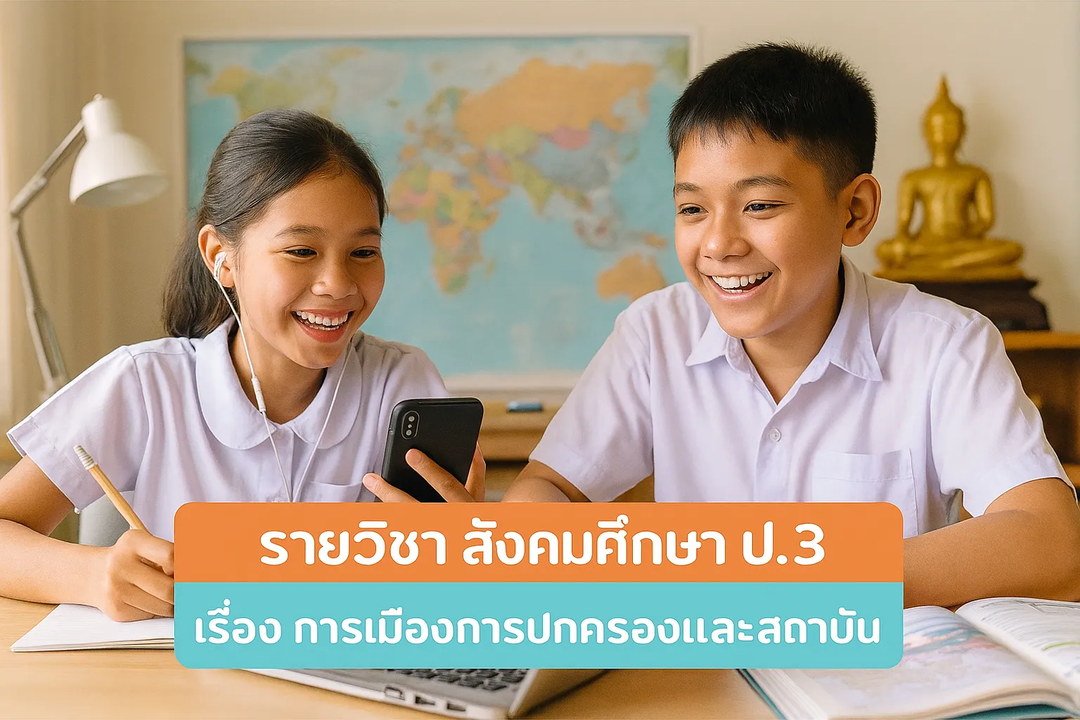 สังคมศึกษา ป.3: 4.การเมืองการปกครองและสถาบัน