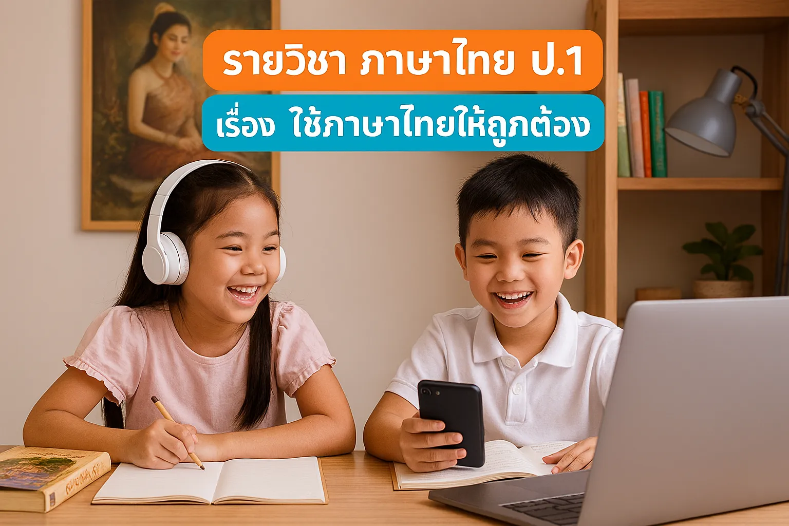 ภาษาไทย ป.1: 6.ใช้ภาษาไทยให้ถูกต้อง
