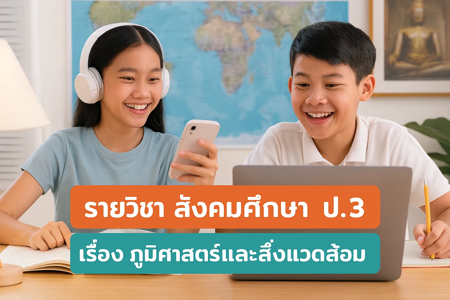 สังคมศึกษา ป.3: 7.ภูมิศาสตร์และสิ่งแวดล้อม