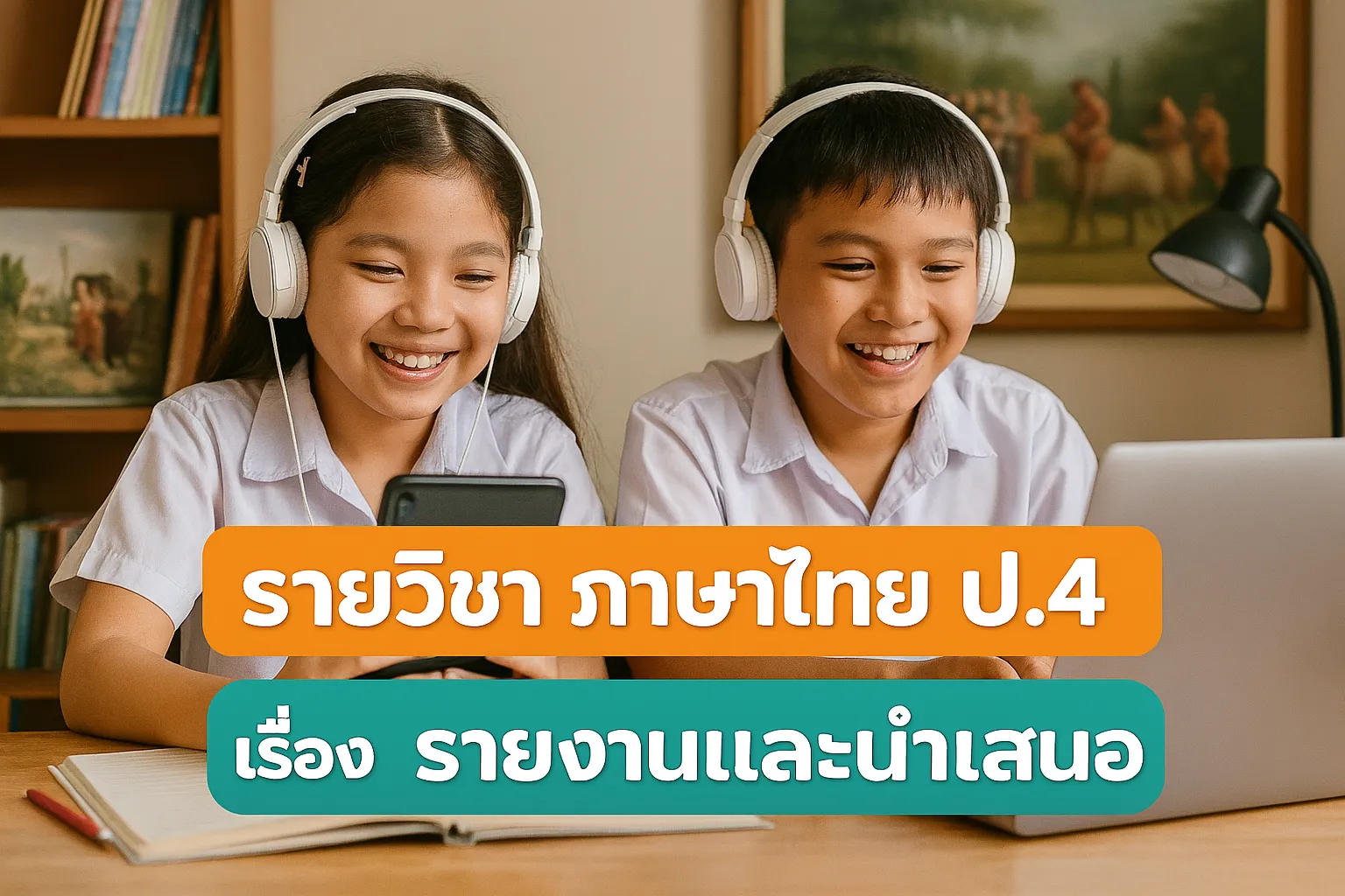 ภาษาไทย ป.4: 9.รายงานและนำเสนอ
