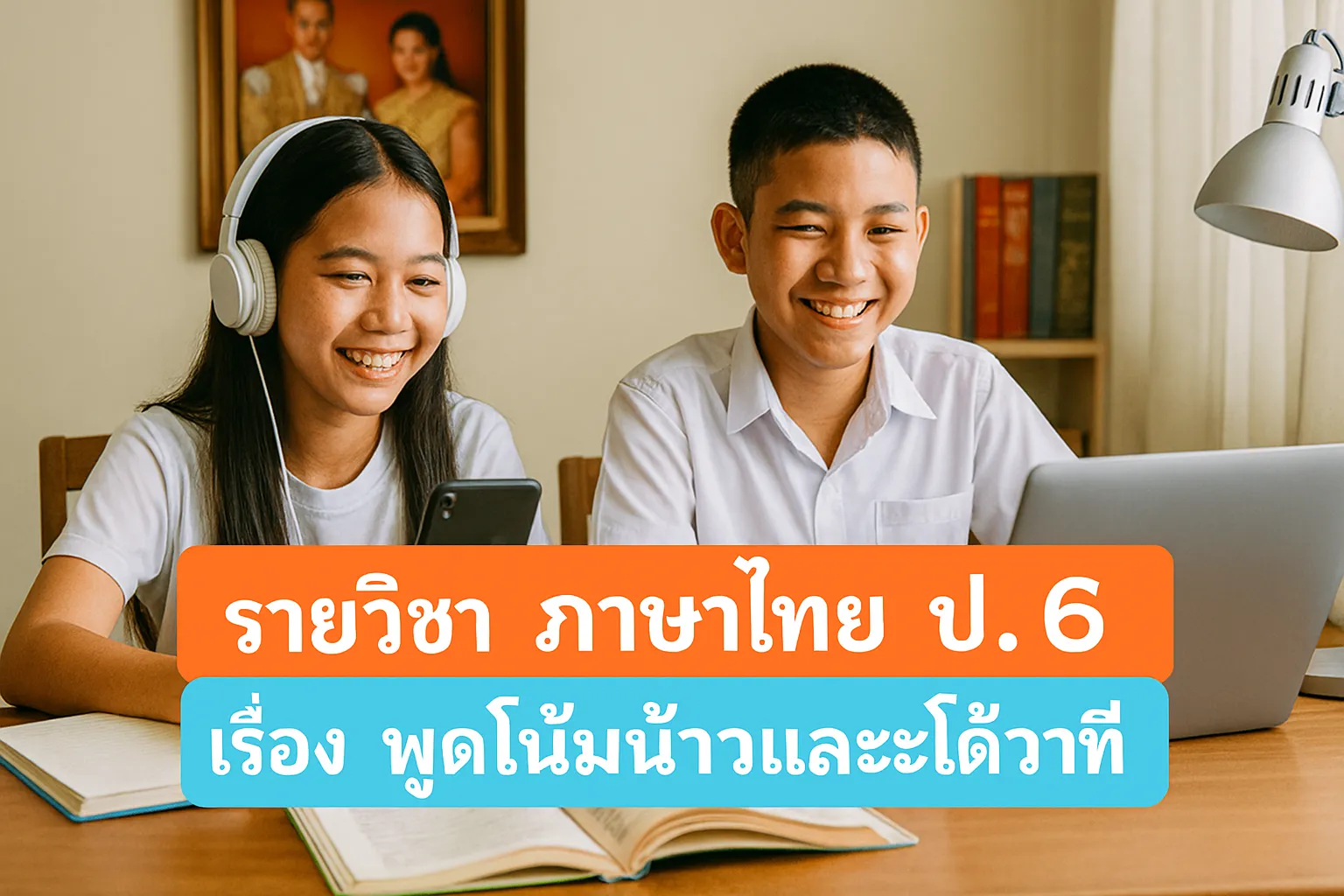 ภาษาไทย ป.6: 9.พูดโน้มน้าวและโต้วาที