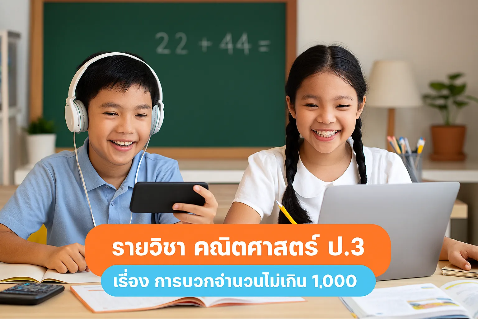 คณิตศาสตร์ ป.3: การบวกจำนวนไม่เกิน 1,000