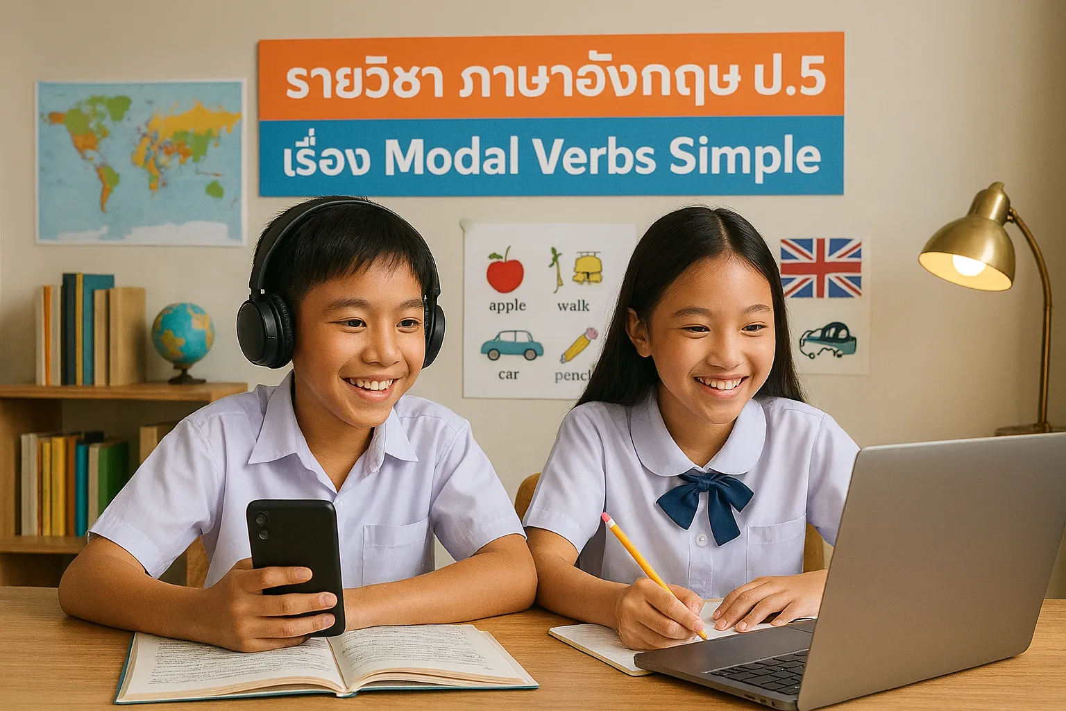 ภาษาอังกฤษ (Grammar) ป.5: Modal Verbs Simple