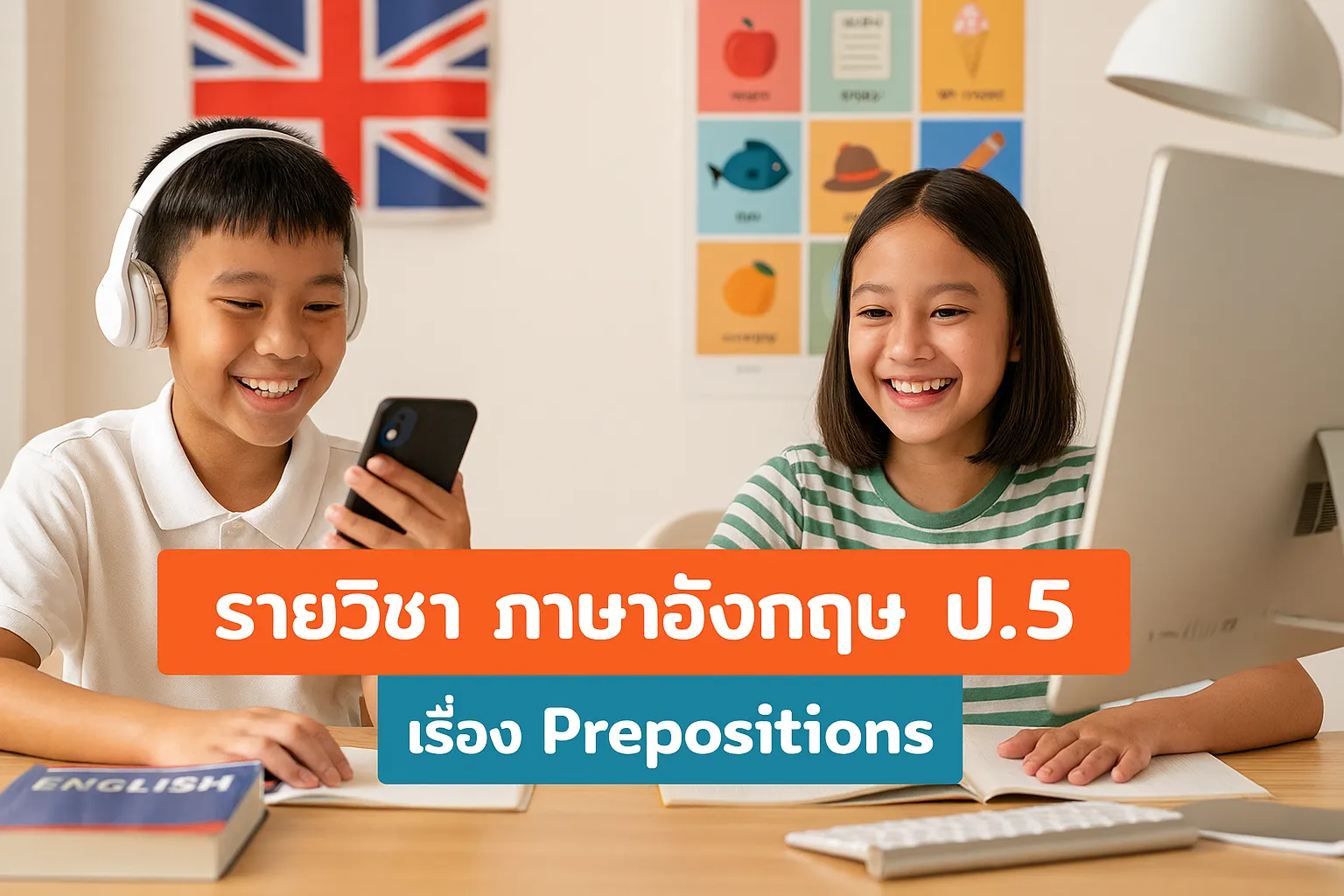 ภาษาอังกฤษ (Grammar) ป.5: Prepositions