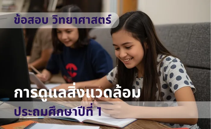 ข้อสอบ วิทยาศาสตร์ ป.1 การดูแลสิ่งแวดล้อม (มากกว่า 100 ข้อ)