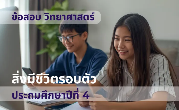 ข้อสอบ วิทยาศาสตร์ ป.4 สิ่งมีชีวิตรอบตัว (มากกว่า 100 ข้อ)