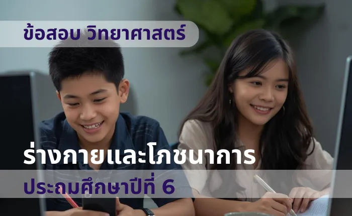ข้อสอบ วิทยาศาสตร์ ป.6 ร่างกายและโภชนาการ (มากกว่า 100 ข้อ)