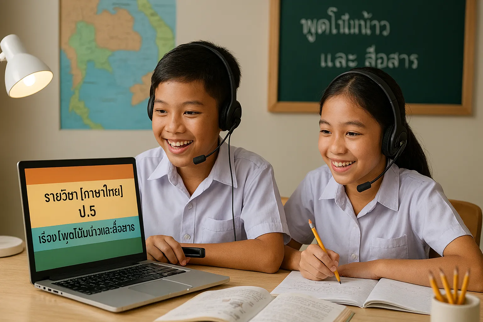 ภาษาไทย ป.5: 9.พูดโน้มน้าวและสื่อสาร