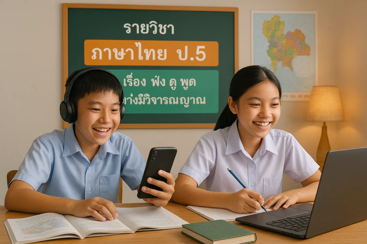 ภาษาไทย ป.5: 4.ฟัง ดู พูด อย่างมีวิจารณญาณ