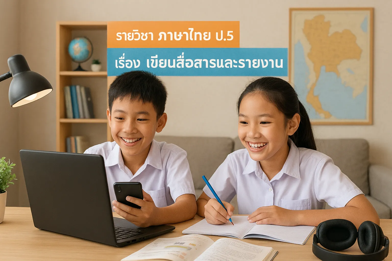 ภาษาไทย ป.5: 3.เขียนสื่อสารและรายงาน